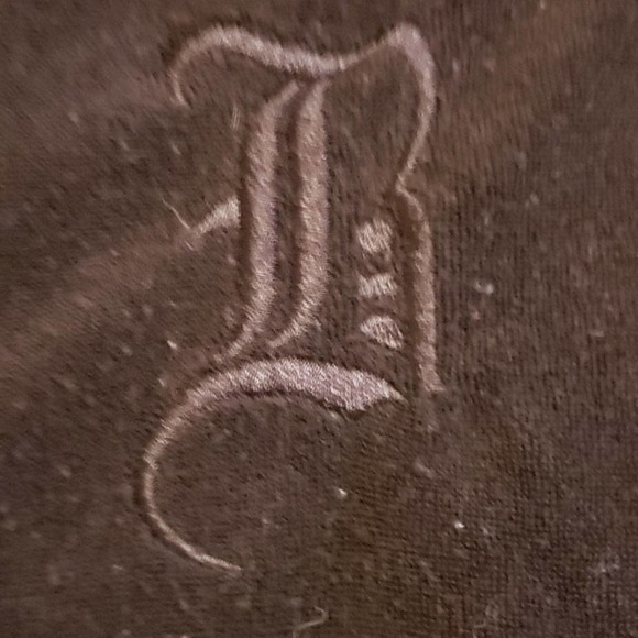 BCBG Black Velour Zip Jacket Sz L 90s Y2K Logo Track Street - Picture 5 of 8